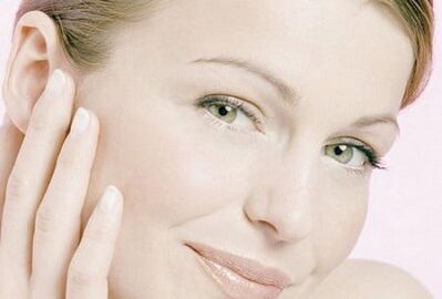 Facial skin after laser rejuvenation